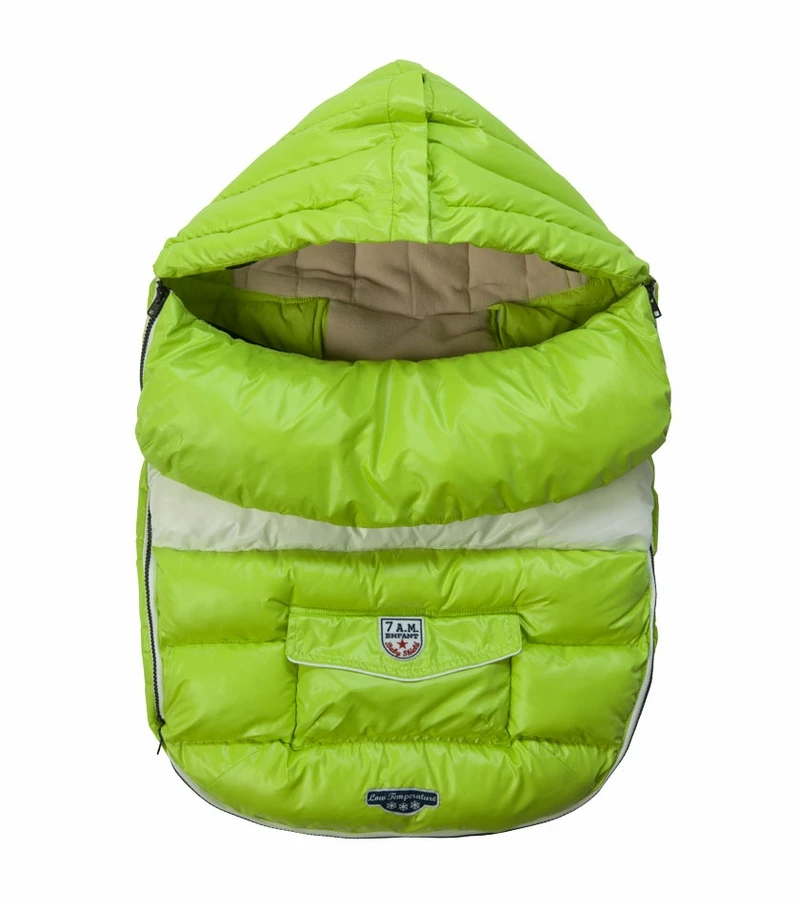 7 A.M. Enfant Baby Shield Footmuff, Medium - Neon Lime 1 7 A.M. Enfant Baby Shield Footmuff, Medium - Neon Lime