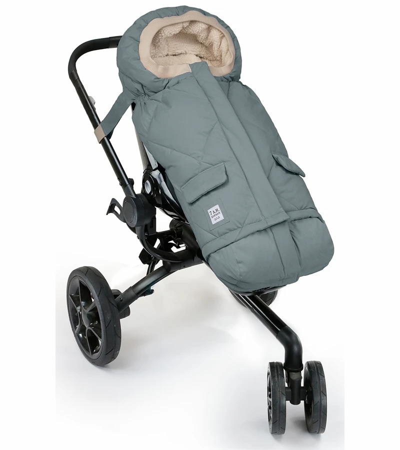 7 A.M. Enfant Blanket 212 Evolution Footmuff - Mirage Blue Quilted 3 7 A.M. Enfant Blanket 212 Evolution Footmuff - Mirage Blue Quilted - Image 3