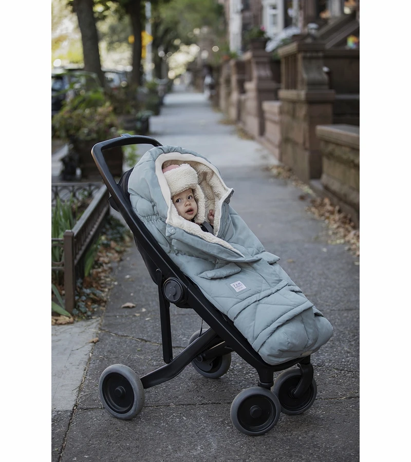 7 A.M. Enfant Blanket 212 Evolution Footmuff - Mirage Blue Quilted 7 7 A.M. Enfant Blanket 212 Evolution Footmuff - Mirage Blue Quilted - Image 7