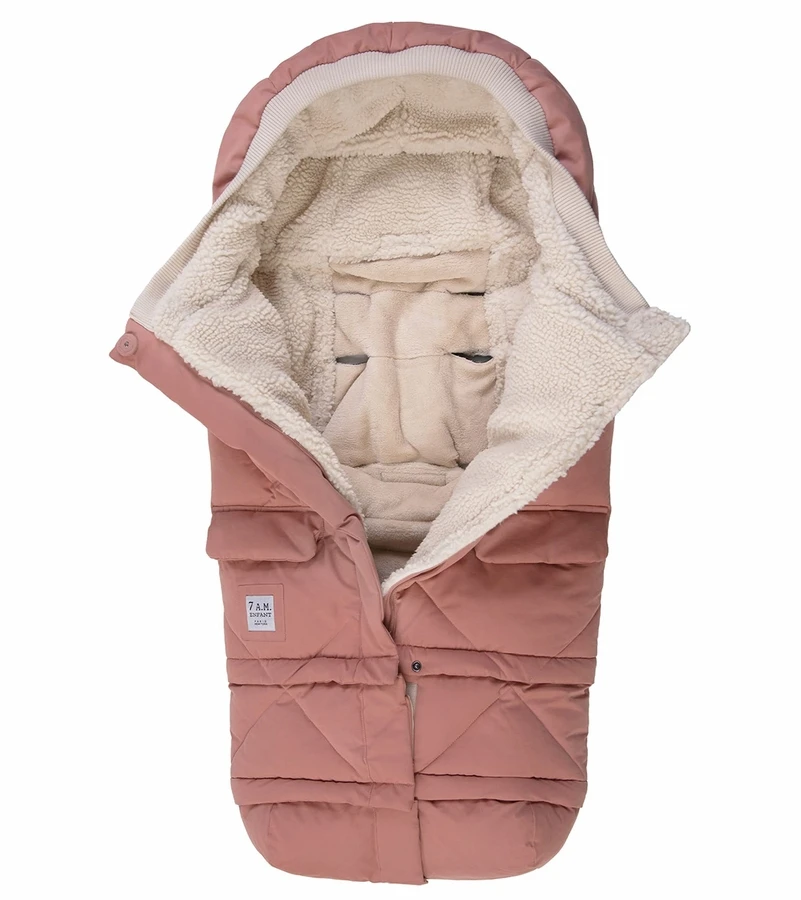 7 A.M. Enfant Blanket 212 Evolution Footmuff - Rose Dawn Quilted 5 7 A.M. Enfant Blanket 212 Evolution Footmuff - Rose Dawn Quilted - Image 5
