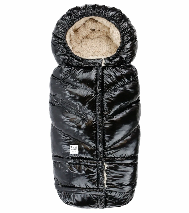 7 A.M. Enfant Blanket 212 Evolution Polar Footmuff - Black Polar 1 7 A.M. Enfant Blanket 212 Evolution Polar Footmuff - Black Polar