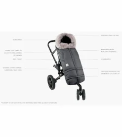 7 A.M. Enfant Blanket 212 Evolution Tundra Footmuff - Heather Grey Dark 7 7 A.M. Enfant Blanket 212 Evolution Tundra Footmuff - Heather Grey Dark -Britax || Graco || Maxi-Cosi Shop 7 a m enfant blanket 212 evolution tundra footmuff heather grey dark 61