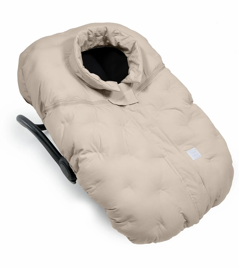 7 A.M. Enfant Car Seat Cocoon Bebe - Airy - Brush Beige 2 7 A.M. Enfant Car Seat Cocoon Bebe - Airy - Brush Beige - Image 2