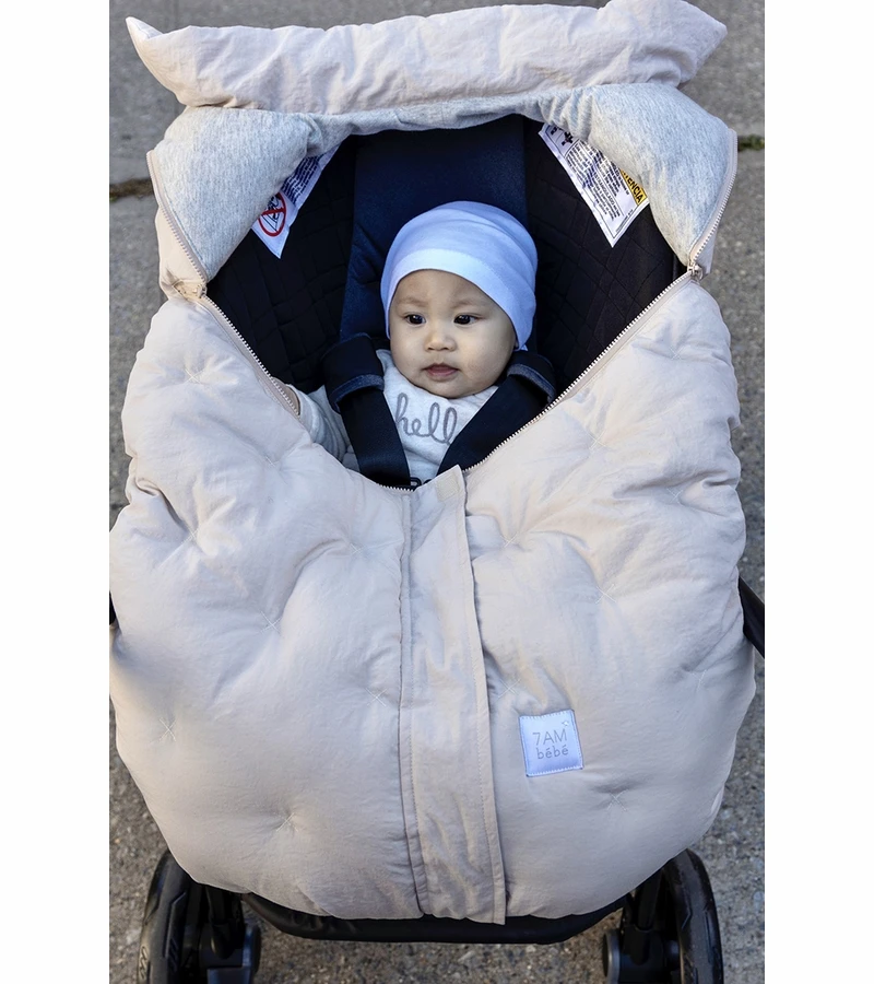 7 A.M. Enfant Car Seat Cocoon Bebe - Airy - Cameo Pink 5 7 A.M. Enfant Car Seat Cocoon Bebe - Airy - Cameo Pink - Image 5