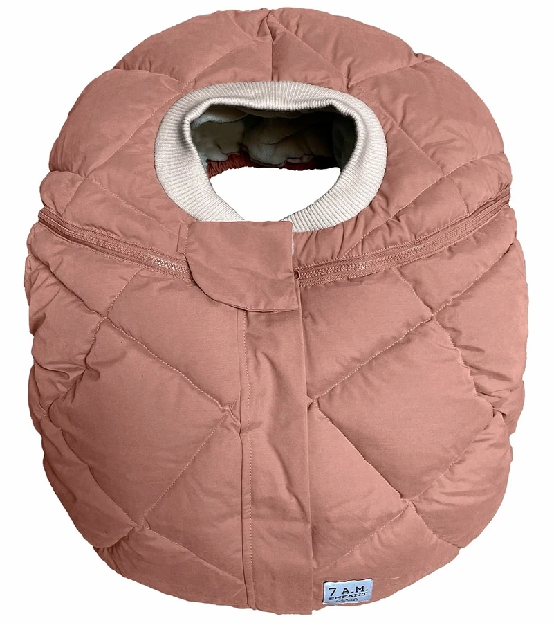 7 A.M. Enfant Cocoon Car Seat Cover - Benji - Rose Dawn Quilted 1 7 A.M. Enfant Cocoon Car Seat Cover - Benji - Rose Dawn Quilted