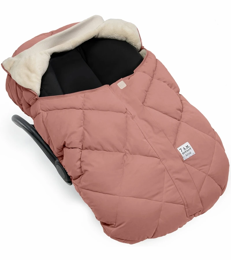 7 A.M. Enfant Cocoon Car Seat Cover - Benji - Rose Dawn Quilted 3 7 A.M. Enfant Cocoon Car Seat Cover - Benji - Rose Dawn Quilted - Image 3