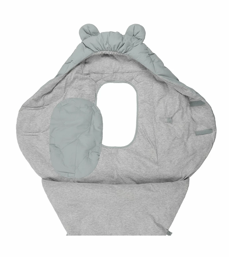 7 A.M. Enfant Nido Bebe Airy Infant Wrap - Bondi Blue (0-6m) 4 7 A.M. Enfant Nido Bebe Airy Infant Wrap - Bondi Blue (0-6m) - Image 4