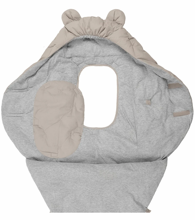 7 A.M. Enfant Nido Bebe Airy Infant Wrap - Brush Beige (0-6m) 4 7 A.M. Enfant Nido Bebe Airy Infant Wrap - Brush Beige (0-6m) - Image 4