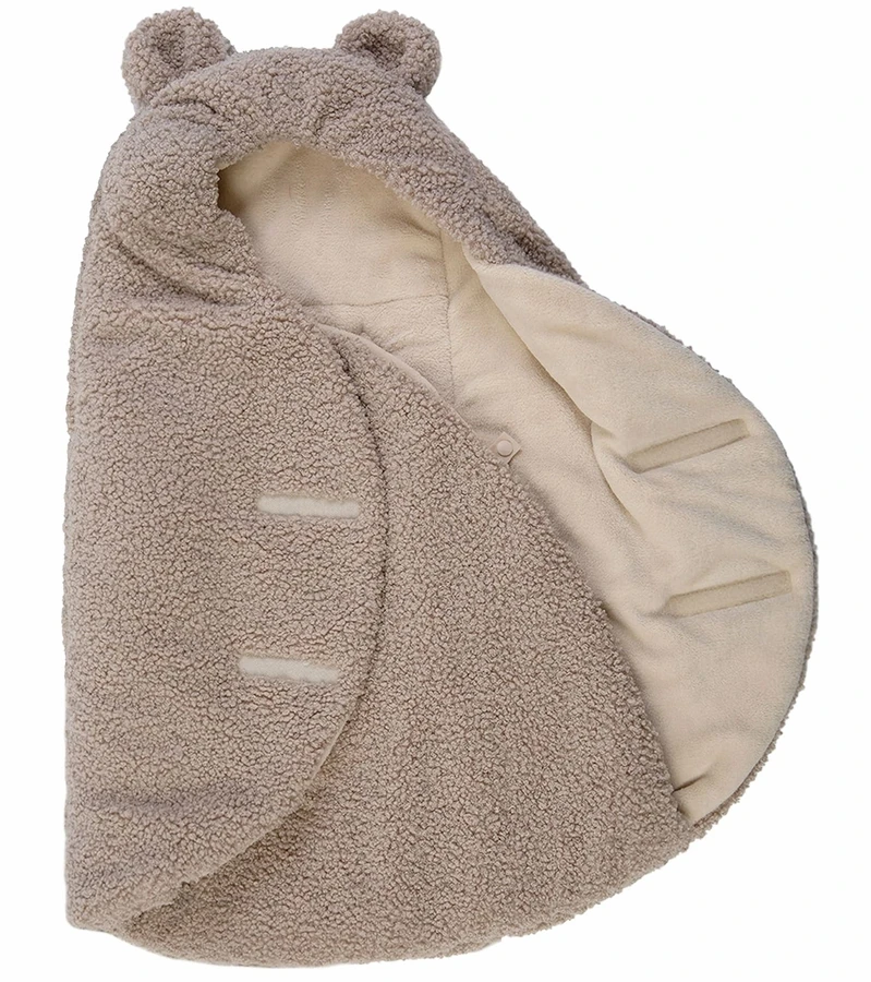 7 A.M. Enfant Nido Bebe Teddy Infant Wrap - Oatmeal Teddy (0-6m) 2 7 A.M. Enfant Nido Bebe Teddy Infant Wrap - Oatmeal Teddy (0-6m) - Image 2