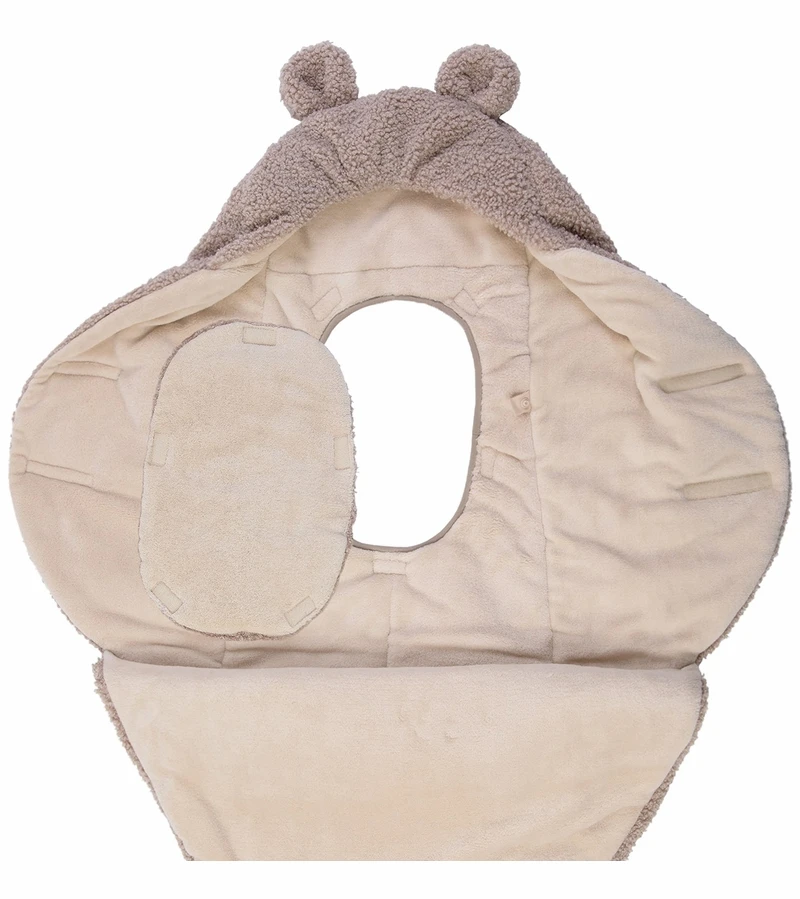 7 A.M. Enfant Nido Bebe Teddy Infant Wrap - Oatmeal Teddy (0-6m) 4 7 A.M. Enfant Nido Bebe Teddy Infant Wrap - Oatmeal Teddy (0-6m) - Image 4