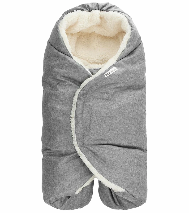 7 A.M. Enfant Nido Cloud Heavyweight Infant Wrap - Core - Heather Grey (6-18m) 1 7 A.M. Enfant Nido Cloud Heavyweight Infant Wrap - Core - Heather Grey (6-18m)