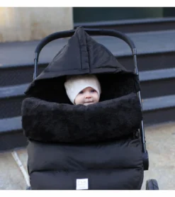 7 A.M. Enfant POD Footmuff, Medium/Large (18M-3T) - Black Plush 5 7 A.M. Enfant POD Footmuff, Medium/Large (18M-3T) - Black Plush -Britax || Graco || Maxi-Cosi Shop 7 a m enfant pod footmuff medium large 18m 3t black plush 96 1