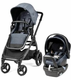 Agio By Peg Perego Z4 + Primo Viaggio 4-35 Nido Travel System - Mirage Blue