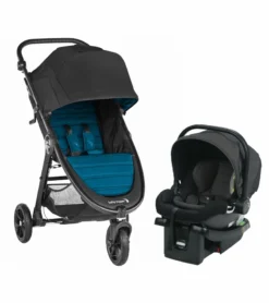 Baby Jogger City Mini GT2 Single Stroller + City Go Infant Car Seat Travel System Bundle - Mystic/Charcoal
