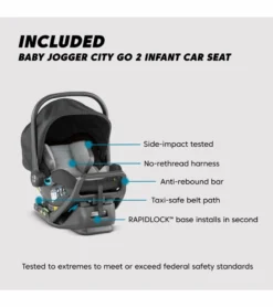 Baby Jogger City Mini GT2 Travel System - Opulent Black -Britax || Graco || Maxi-Cosi Shop baby jogger city mini gt2 travel system opulent black 139