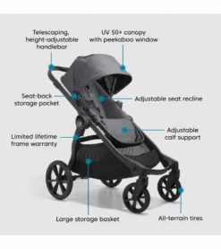 Baby Jogger City Select 2 + City GO Travel System - Radiant Slate -Britax || Graco || Maxi-Cosi Shop baby jogger city select 2 city go travel system radiant slate 145
