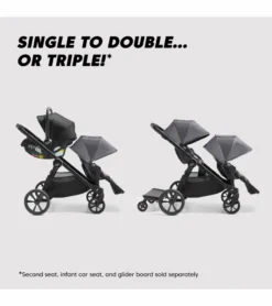 Baby Jogger City Select 2 + City GO Travel System - Radiant Slate -Britax || Graco || Maxi-Cosi Shop baby jogger city select 2 city go travel system radiant slate 147