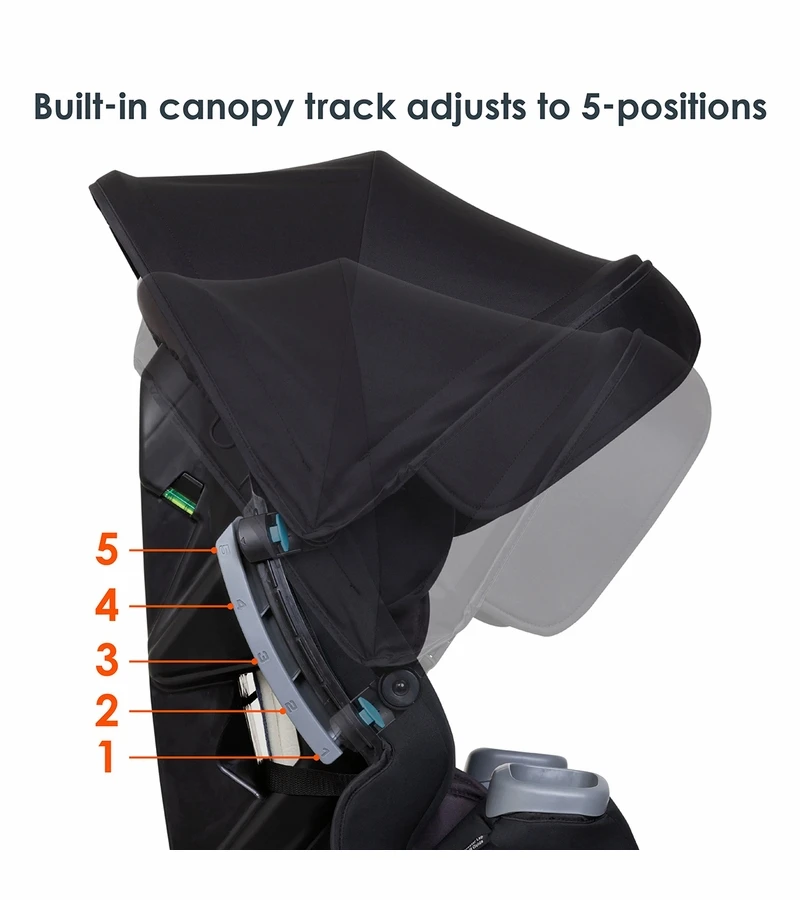 Baby Trend Cover Me 4-in-1 Convertible Car Seat - Dark Moon 5 Baby Trend Cover Me 4-in-1 Convertible Car Seat - Dark Moon - Image 5