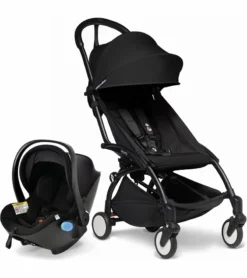 Babyzen YOYO2 6+ & Clek Liingo Travel System - Black / Black