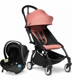 Babyzen YOYO2 6+ & Clek Liingo Travel System - Black / Ginger