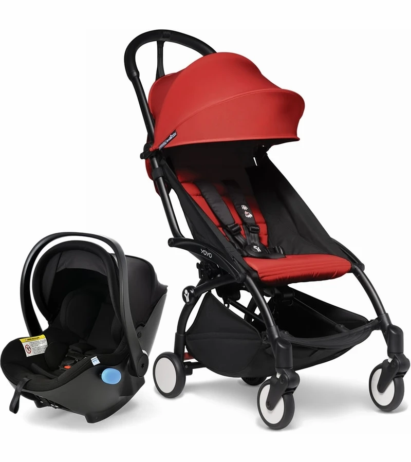 Babyzen YOYO2 6+ & Clek Liingo Travel System - Black / Red 1 Babyzen YOYO2 6+ & Clek Liingo Travel System - Black / Red