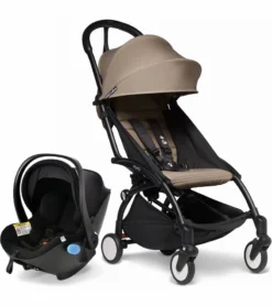 Babyzen YOYO2 6+ & Clek Liingo Travel System - Black / Taupe