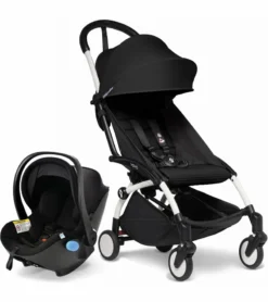 Babyzen YOYO2 6+ & Clek Liingo Travel System - White / Black