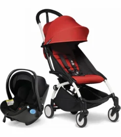 Babyzen YOYO2 6+ & Clek Liingo Travel System - White / Red