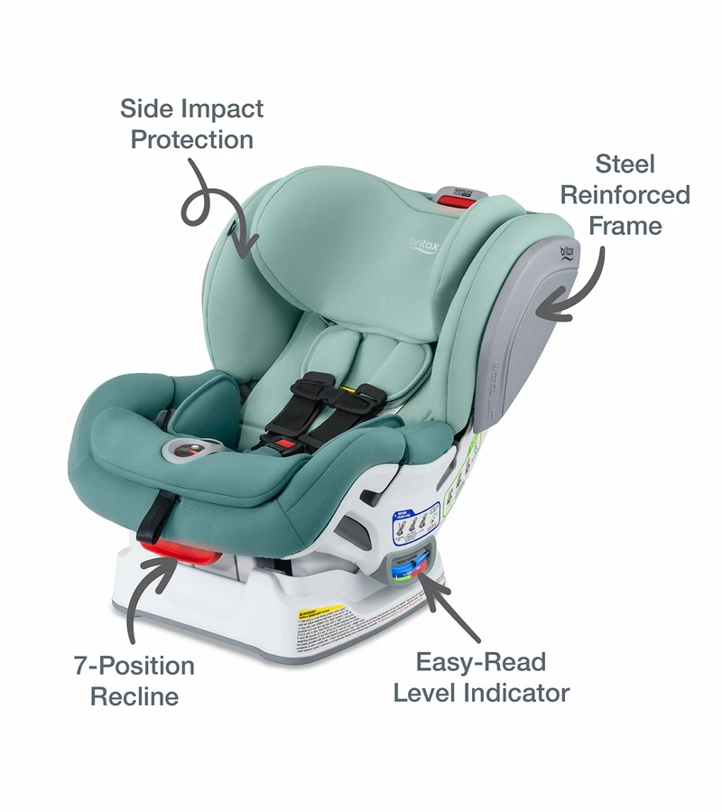 Britax Advocate ClickTight Convertible Car Seat - Green Ombre (SafeWash) 5 Britax Advocate ClickTight Convertible Car Seat - Green Ombre (SafeWash) - Image 5
