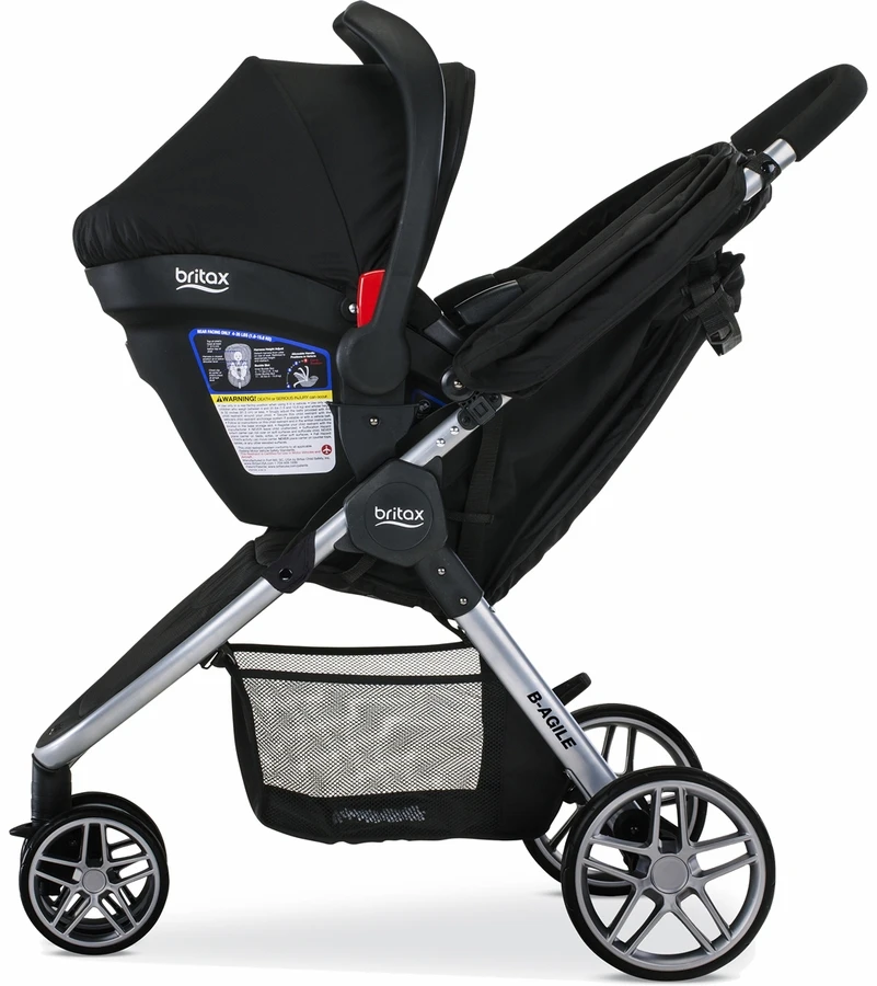 Britax B-Agile 3 & B-Safe 35 Travel System - Black 4 Britax B-Agile 3 & B-Safe 35 Travel System - Black - Image 4