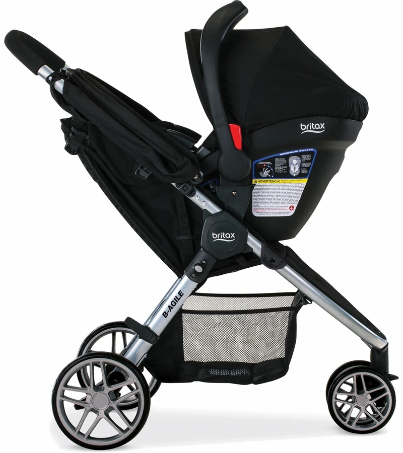 Britax B-Agile 3 & B-Safe 35 Travel System - Black 5 Britax B-Agile 3 & B-Safe 35 Travel System - Black - Image 5
