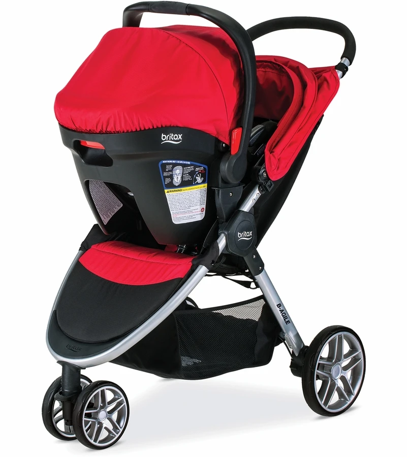 Britax B-Agile 3 & B-Safe 35 Travel System - Red 4 Britax B-Agile 3 & B-Safe 35 Travel System - Red - Image 4