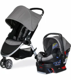 Britax B-Agile 3 & B-Safe 35 Travel System - Steel