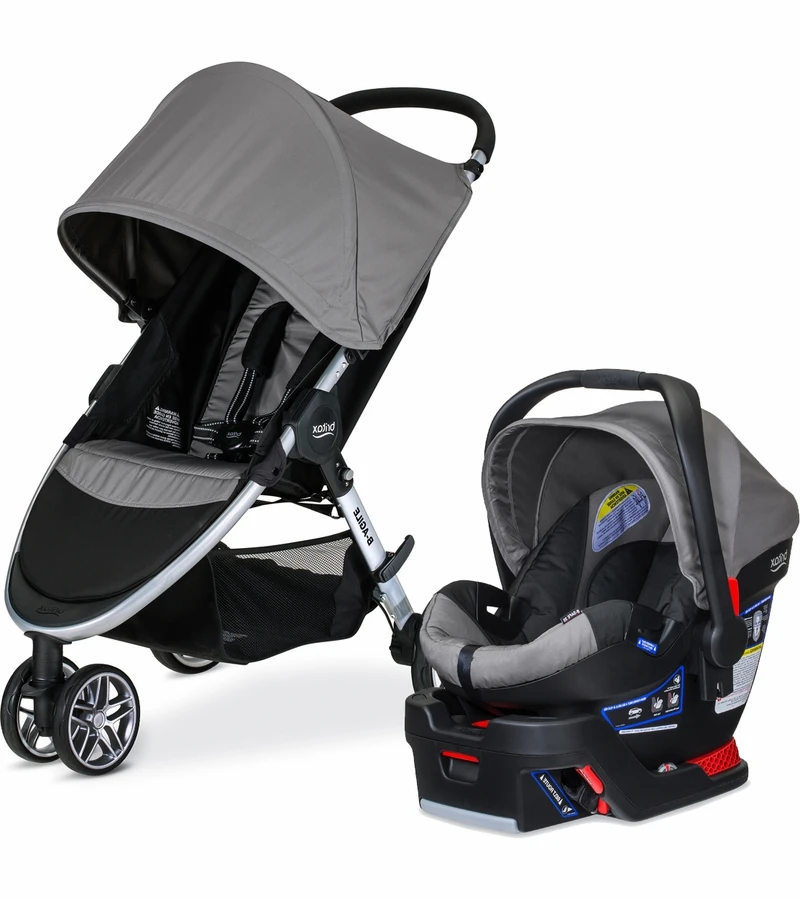 Britax B-Agile 3 & B-Safe 35 Travel System - Steel 1 Britax B-Agile 3 & B-Safe 35 Travel System - Steel