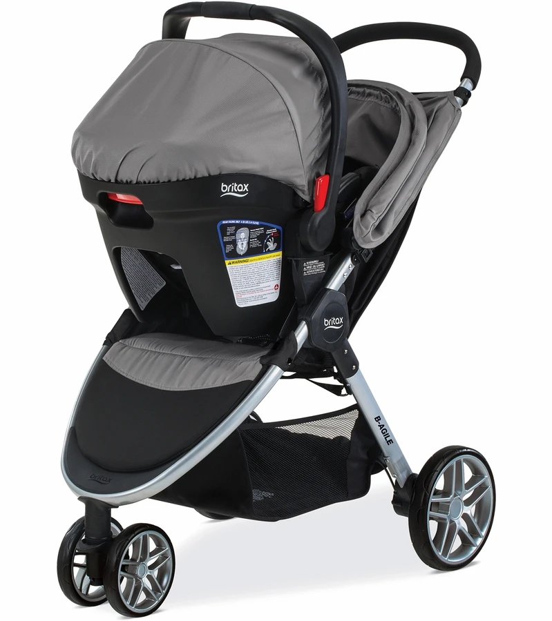 Britax B-Agile 3 & B-Safe 35 Travel System - Steel 2 Britax B-Agile 3 & B-Safe 35 Travel System - Steel - Image 2