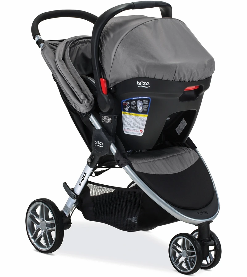 Britax B-Agile 3 & B-Safe 35 Travel System - Steel 3 Britax B-Agile 3 & B-Safe 35 Travel System - Steel - Image 3