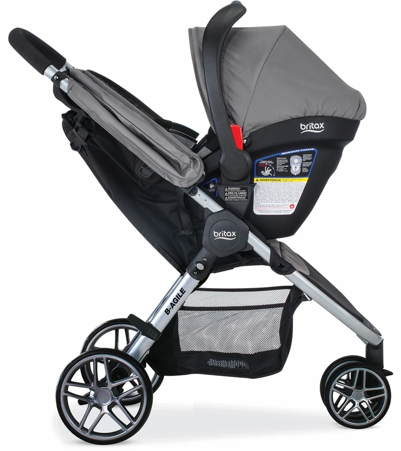 Britax B-Agile 3 & B-Safe 35 Travel System - Steel 5 Britax B-Agile 3 & B-Safe 35 Travel System - Steel - Image 5
