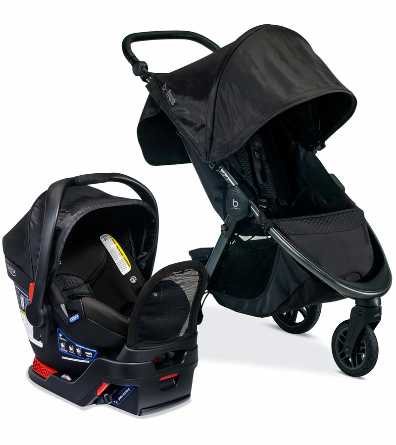 Britax B-Free & B-Safe Gen2 FlexFit+ Travel System - Midnight 1 Britax B-Free & B-Safe Gen2 FlexFit+ Travel System - Midnight