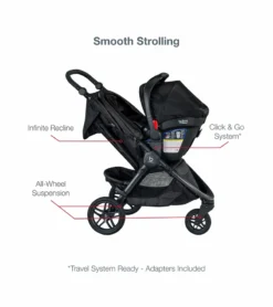 Britax B-Free & B-Safe Gen2 FlexFit+ Travel System - Midnight 10 Britax B-Free & B-Safe Gen2 FlexFit+ Travel System - Midnight -Britax || Graco || Maxi-Cosi Shop britax b free b safe gen2 flexfit travel system midnight 340