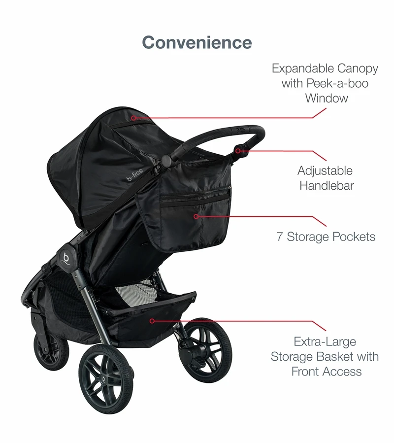 Britax B-Free & B-Safe Gen2 FlexFit+ Travel System - Midnight 5 Britax B-Free & B-Safe Gen2 FlexFit+ Travel System - Midnight - Image 5