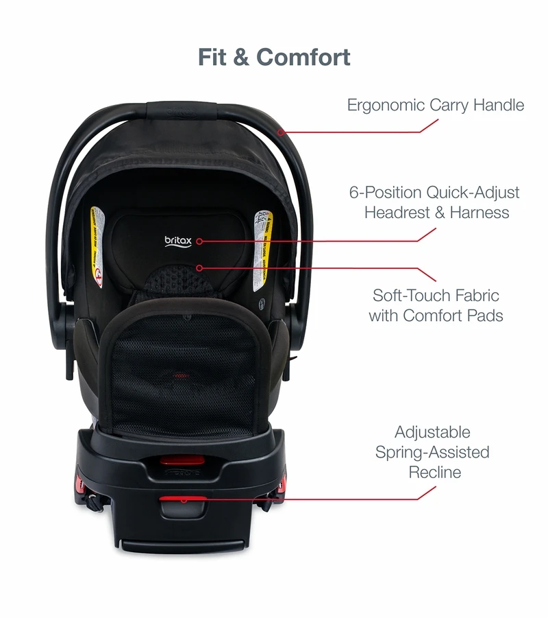 Britax B-Free & B-Safe Gen2 FlexFit+ Travel System - Midnight 6 Britax B-Free & B-Safe Gen2 FlexFit+ Travel System - Midnight - Image 6