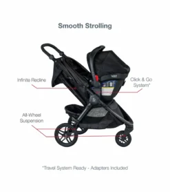 Britax B-Free & B-Safe Gen2 FlexFit Travel System - Midnight 10 Britax B-Free & B-Safe Gen2 FlexFit Travel System - Midnight -Britax || Graco || Maxi-Cosi Shop britax b free b safe gen2 flexfit travel system midnight 349