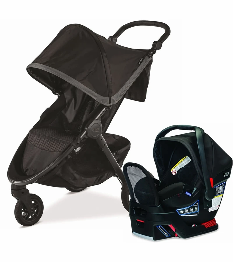 Britax B-Free + Endeavours Travel System Bundle - Pewter/Circa 1 Britax B-Free + Endeavours Travel System Bundle - Pewter/Circa