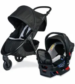 Britax B-Free Premium & B-Safe Gen2 FlexFit+ Travel System - Clean Comfort Black