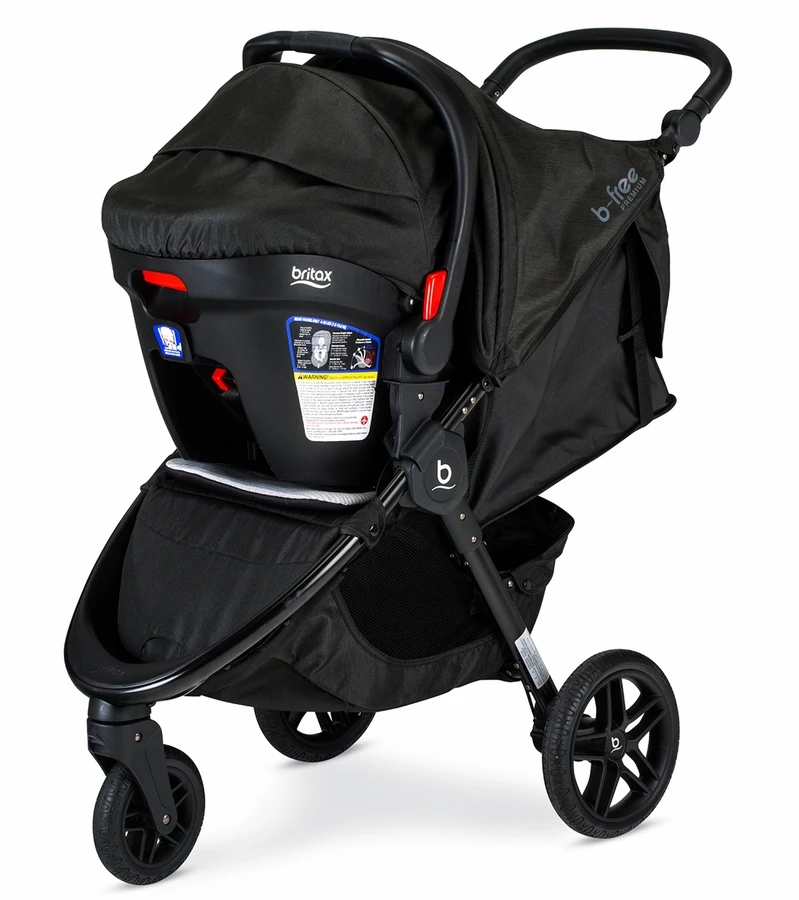 Britax B-Free Premium & B-Safe Gen2 FlexFit+ Travel System - Clean Comfort Black 2 Britax B-Free Premium & B-Safe Gen2 FlexFit+ Travel System - Clean Comfort Black - Image 2