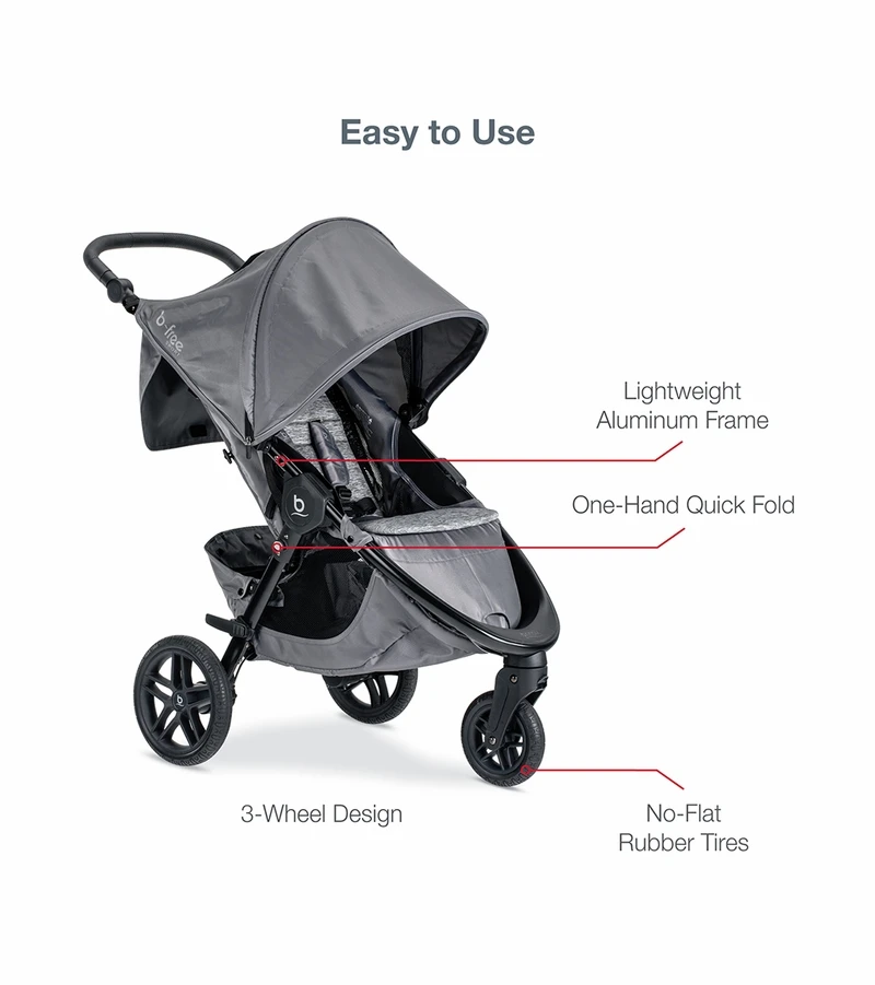 Britax B-Free Sport & B-Safe Gen2 FlexFit+ Travel System - Asher 3 Britax B-Free Sport & B-Safe Gen2 FlexFit+ Travel System - Asher - Image 3