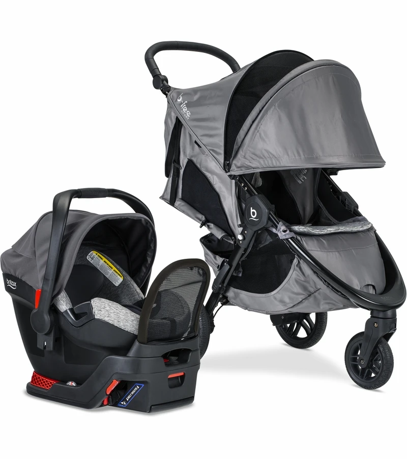 Britax B-Free Sport & Endeavours Travel System - Asher 1 Britax B-Free Sport & Endeavours Travel System - Asher