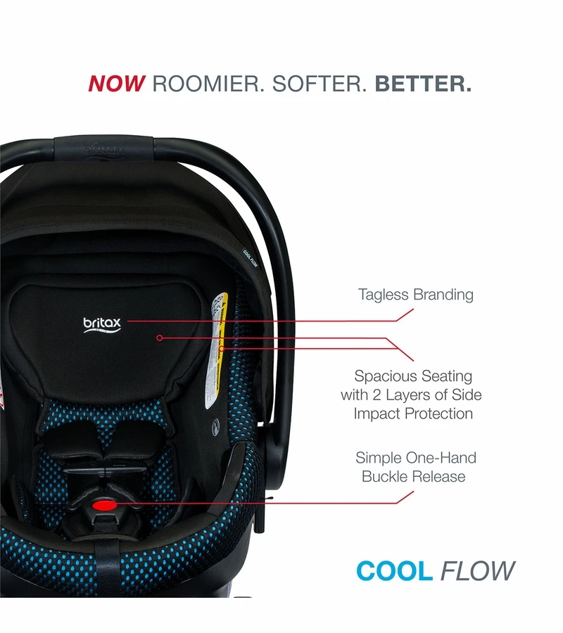 Britax B-Lively & B-Safe Gen2 FlexFit Travel System - Cool Flow Teal 6 Britax B-Lively & B-Safe Gen2 FlexFit Travel System - Cool Flow Teal - Image 6