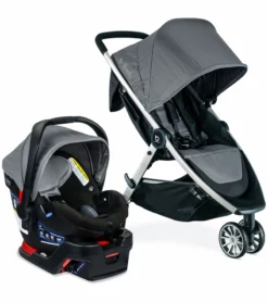 Britax B-Lively & B-Safe Gen2 FlexFit Travel System - Fog (SafeWash)