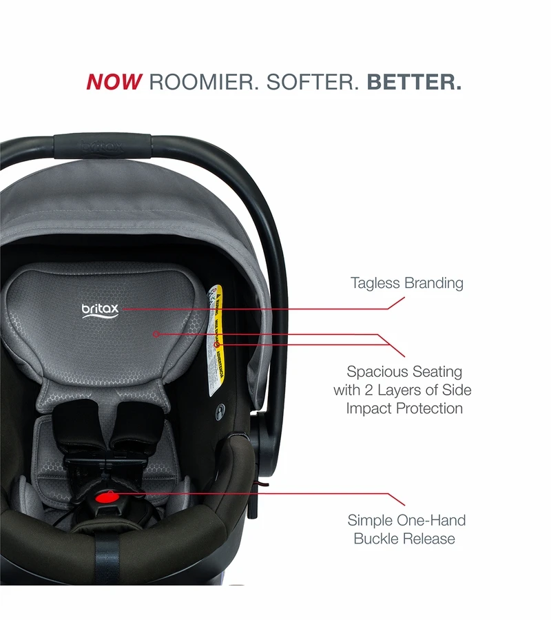 Britax B-Lively & B-Safe Gen2 FlexFit Travel System - Fog (SafeWash) 2 Britax B-Lively & B-Safe Gen2 FlexFit Travel System - Fog (SafeWash) - Image 2